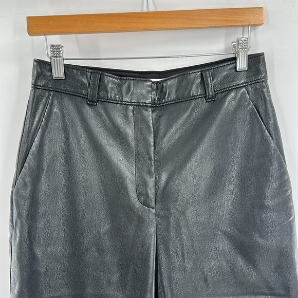 Babaton Command Cropped Pant Cropped Vegan Leather Pants Black 6 - Picture 5 of 8